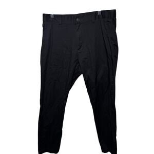 Fabletics The High Side Chino Pants Men’s 33x30 Black Slim Stretch Casual Work